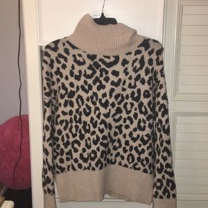 Yet Again - Brand New Leopard Print Turtle Neck!